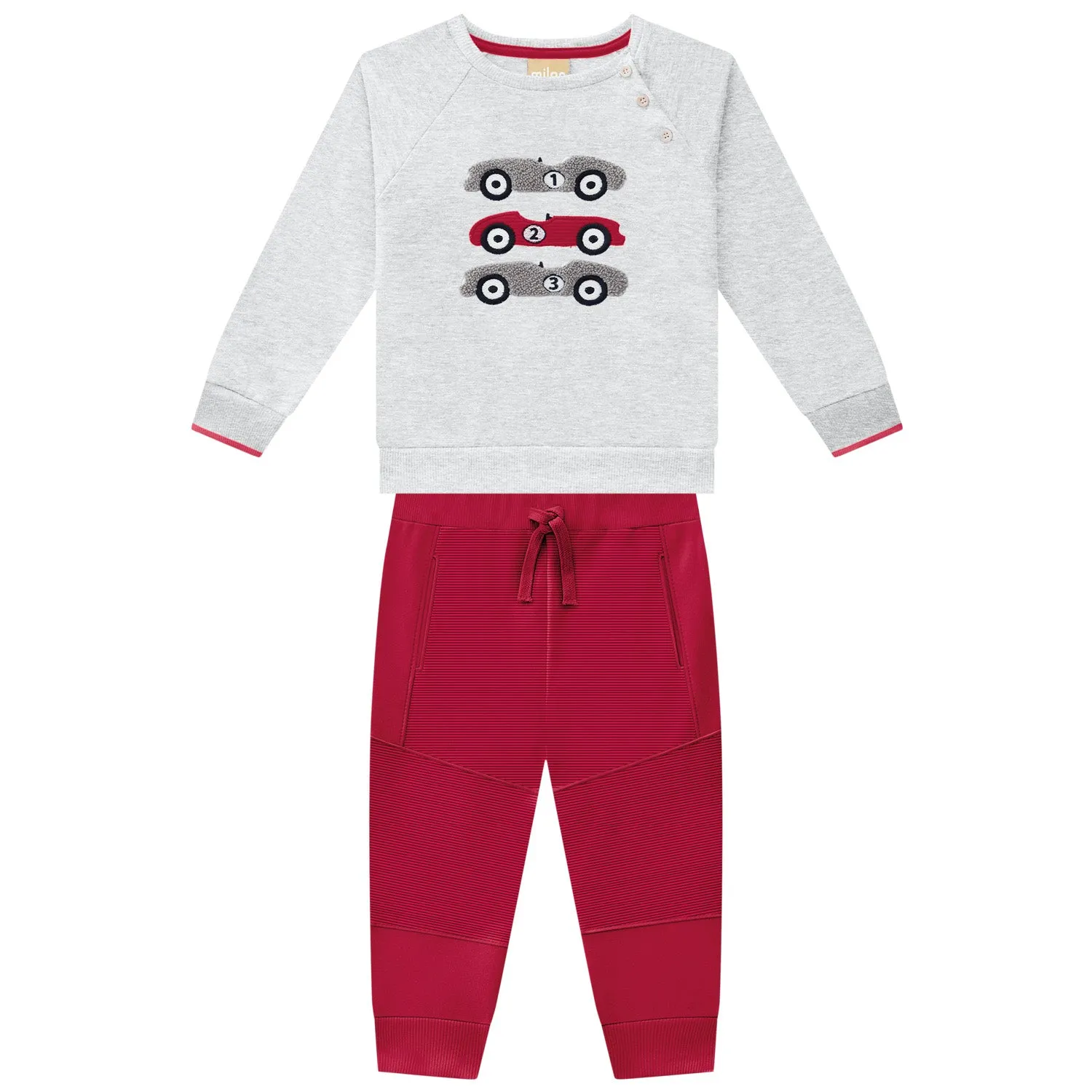 2 Piece Boys Racecar Top & Pants