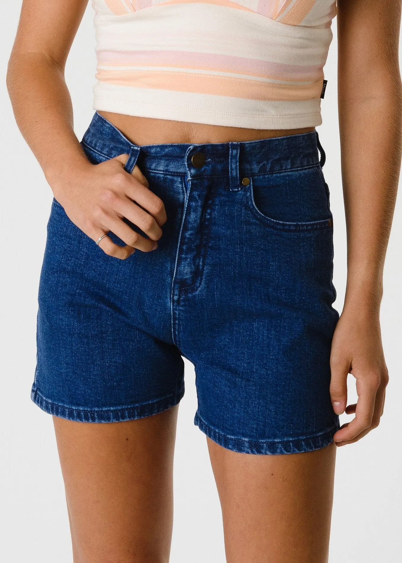 Afends Womens Nineties - Denim Short