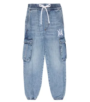 Amiri denim cargo pants, blue