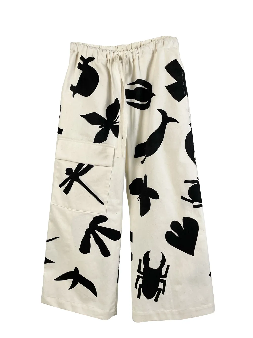 Animal Print Cargo Pants