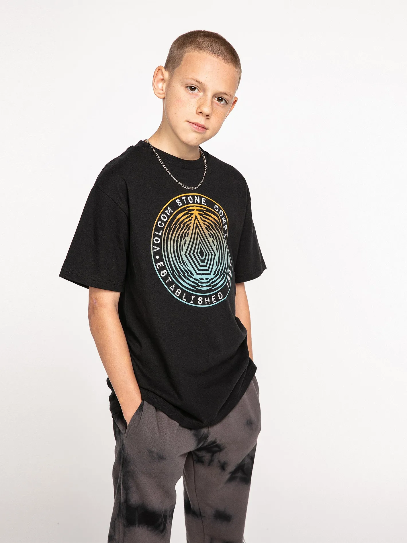 Big Boys Iconic Stone Plus Fleece Pants - Black