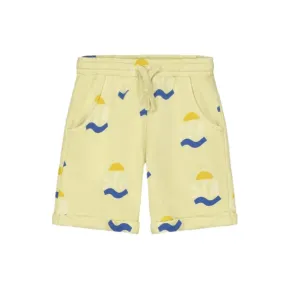 BONMOT MELLOW YELLOW FLEECE MIDI SEA SHORTS