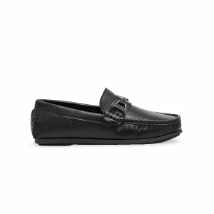 Boys Black Formal Moccasin KD2193