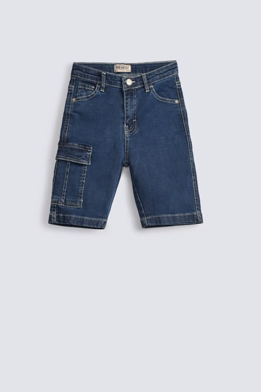 BOYS CARGO DENIM SHORTS