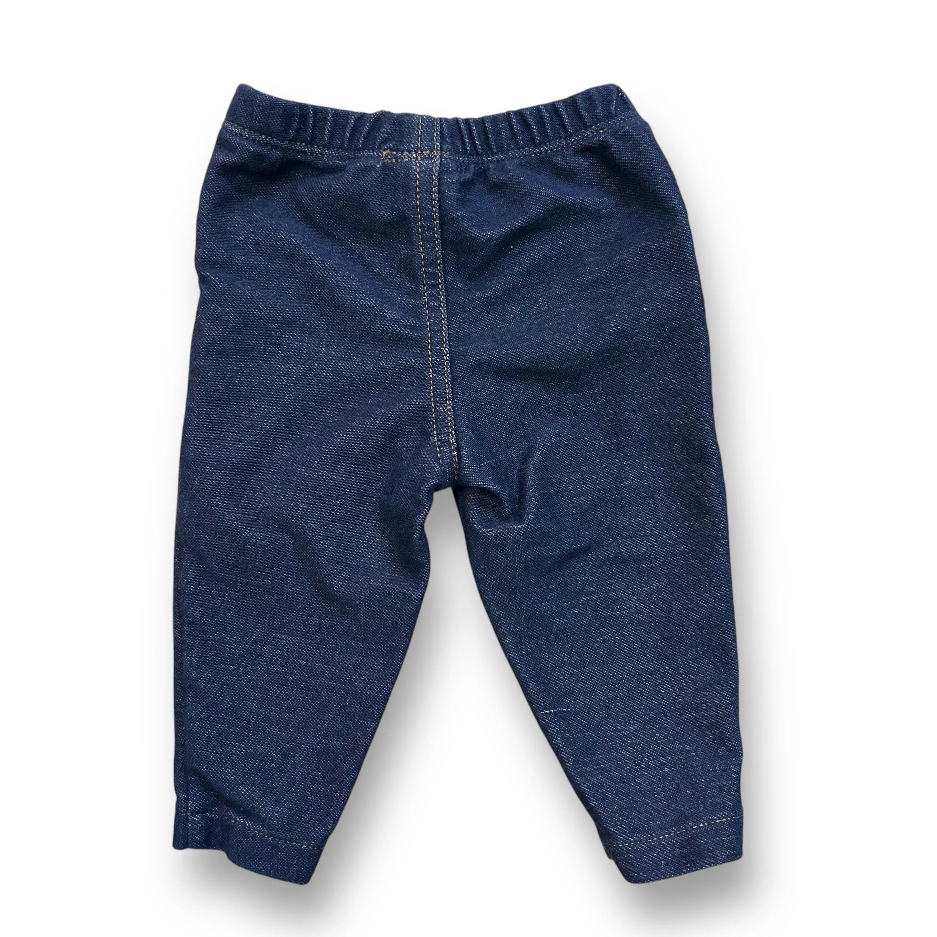 Boys Carter's Size 3 Months Dark Blue Denim-Style Stretchy Pants