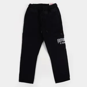 Boys Cotton Pant Future - NAVY