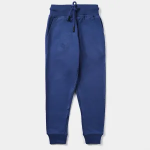 Boys Cotton Terry Pyjama Basic-Navy