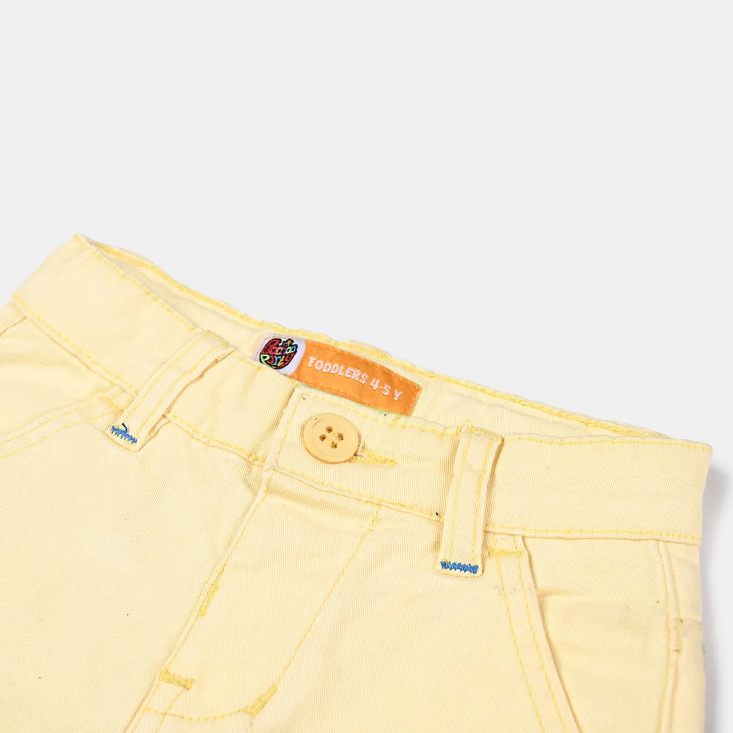 Boys Cotton Twill Short Sonic-Lemon