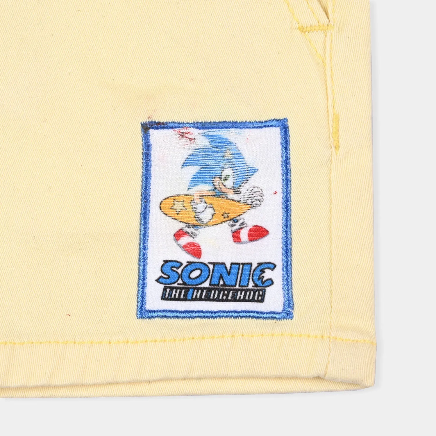 Boys Cotton Twill Short Sonic-Lemon