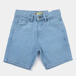 Boys Denim Short Basic -Light Blue