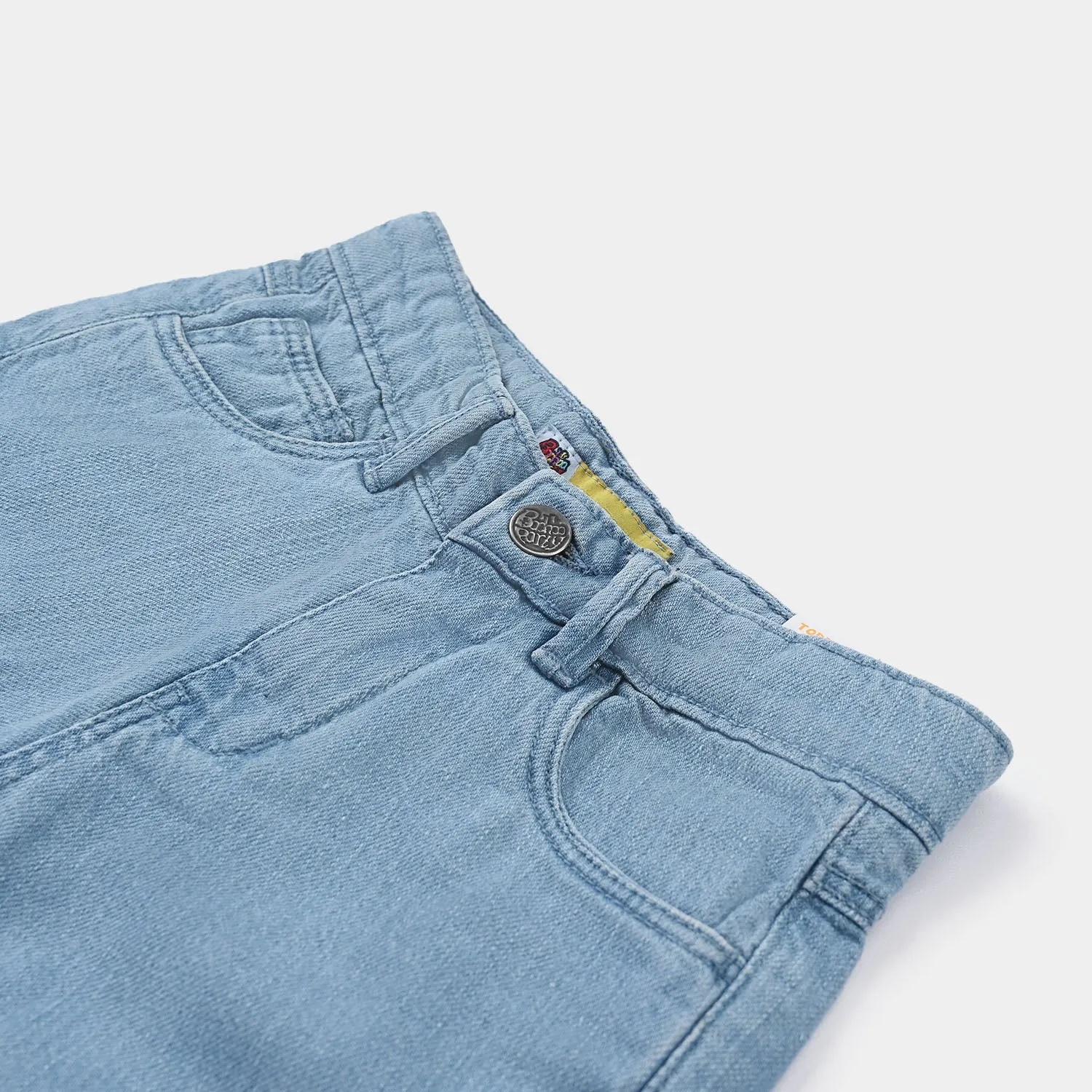 Boys Denim Short Basic -Light Blue