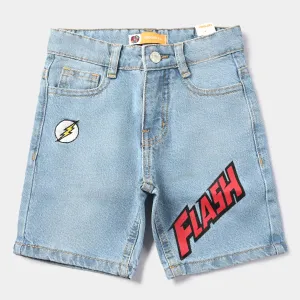 Boys Denim Stretch Short Flash-LT.Blue