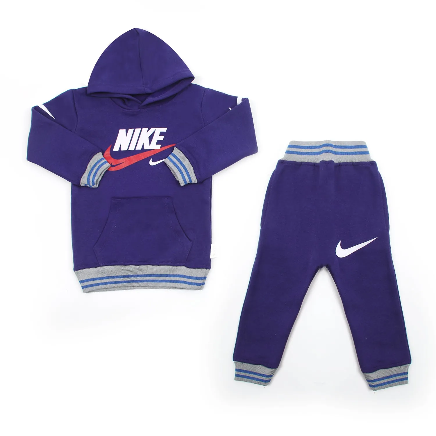 Boy's Fleece Pajama Suit - Purple