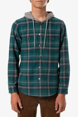 BOYS HAROLD HOODED FLANNEL