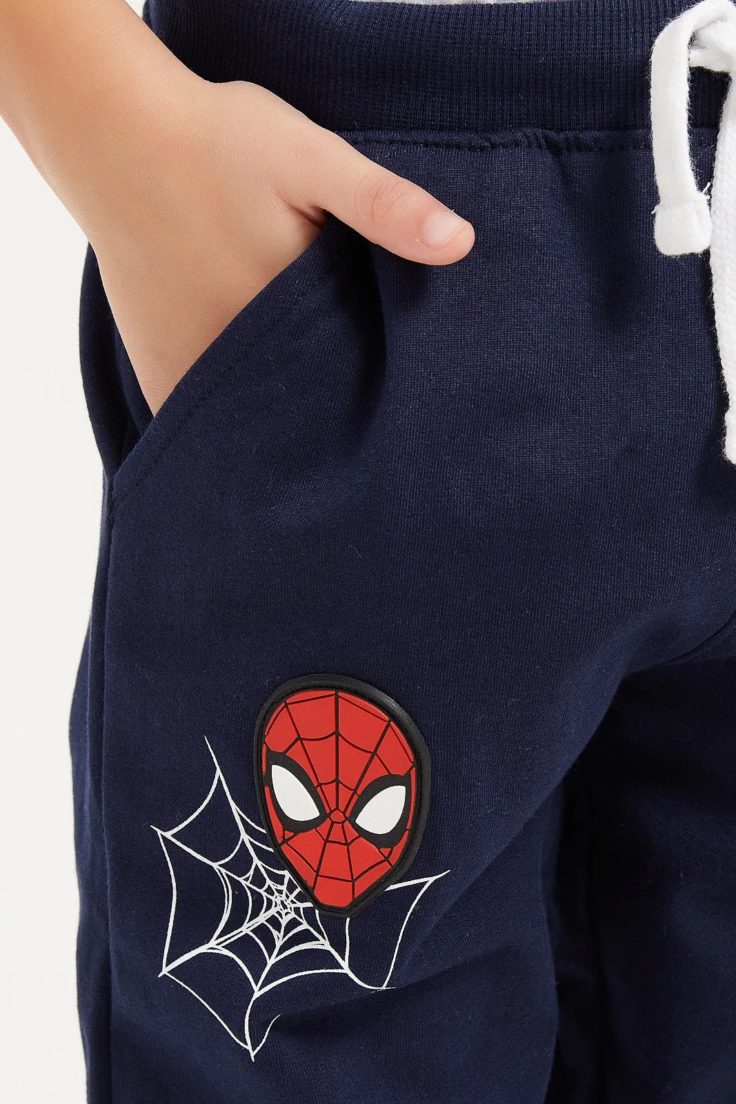 Boys Navy Spider-Man Jogger Pant