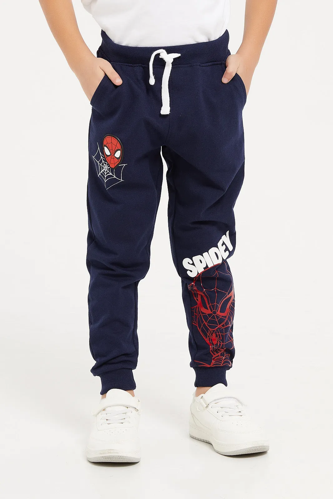 Boys Navy Spider-Man Jogger Pant