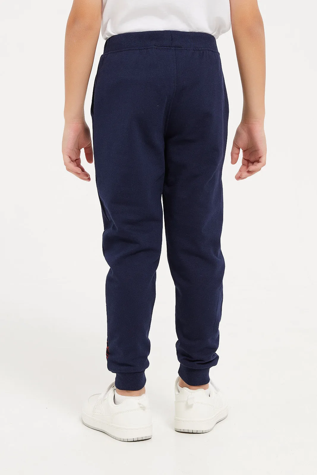 Boys Navy Spider-Man Jogger Pant