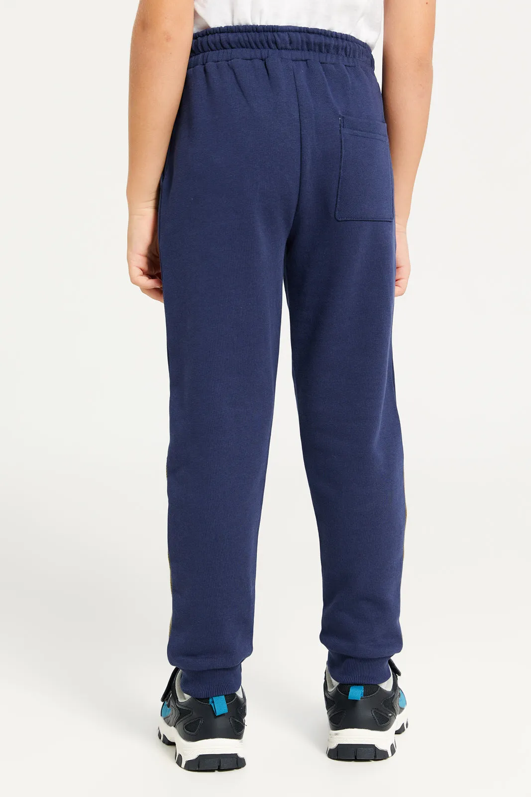 Boys Navy Spider Man Track Pants