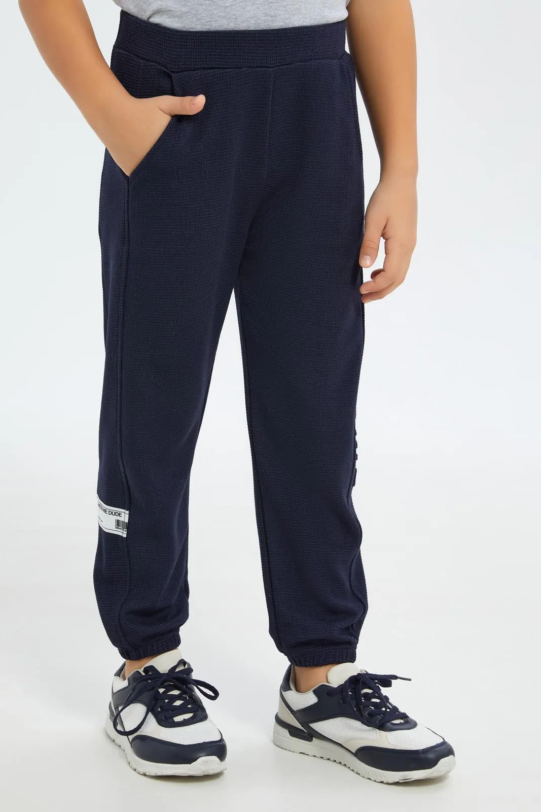 Boys Navy Track Pants