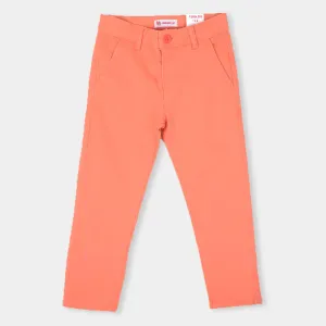 Boys Pant Cotton Chino Basic -ORANGE