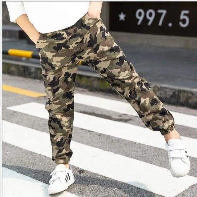 Boys Pants Teenage Boy Clothing Kids Camouflage