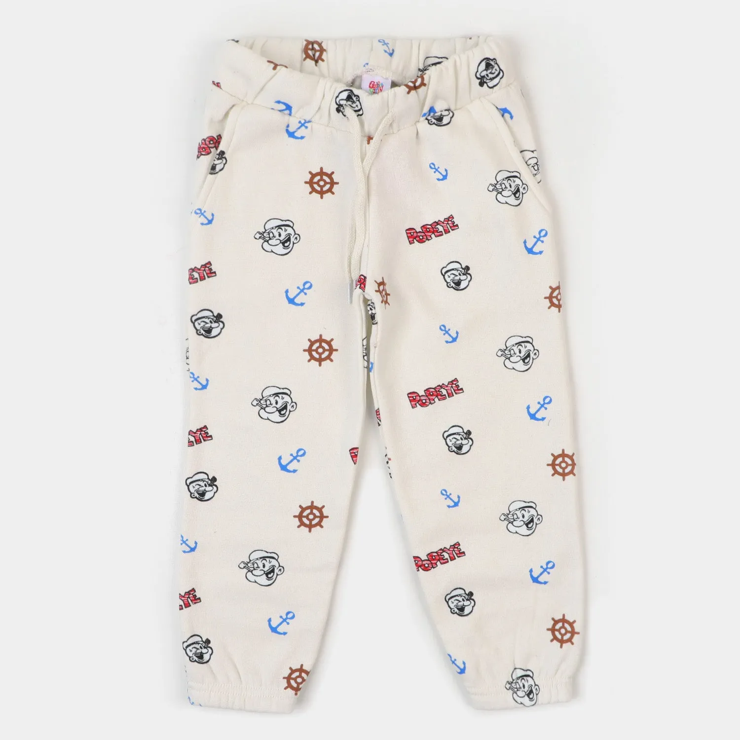 Boys Terry And Fleece Pyjama Character - White