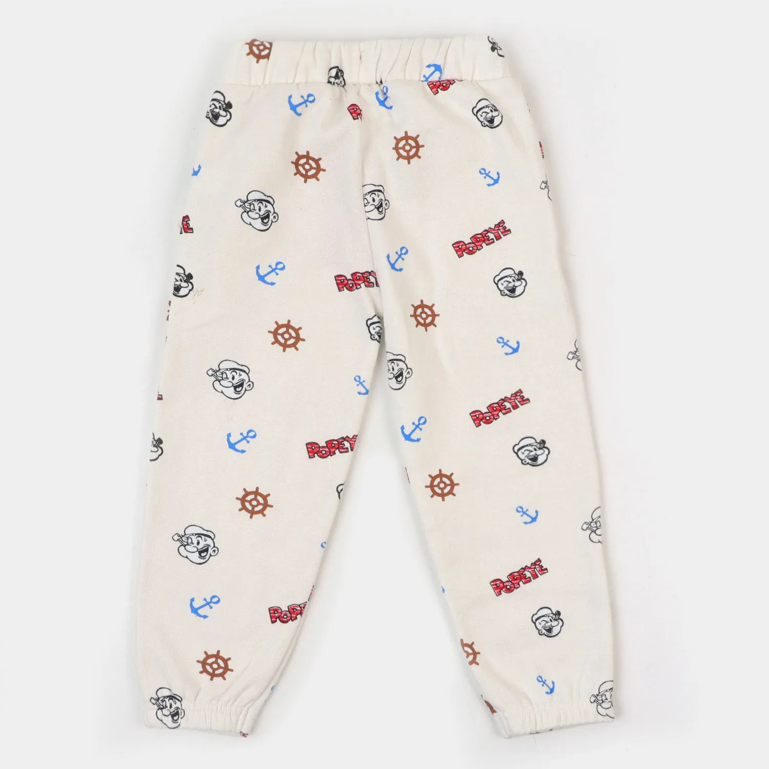 Boys Terry And Fleece Pyjama Character - White