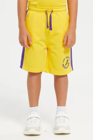 Boys Yellow Lakers Short