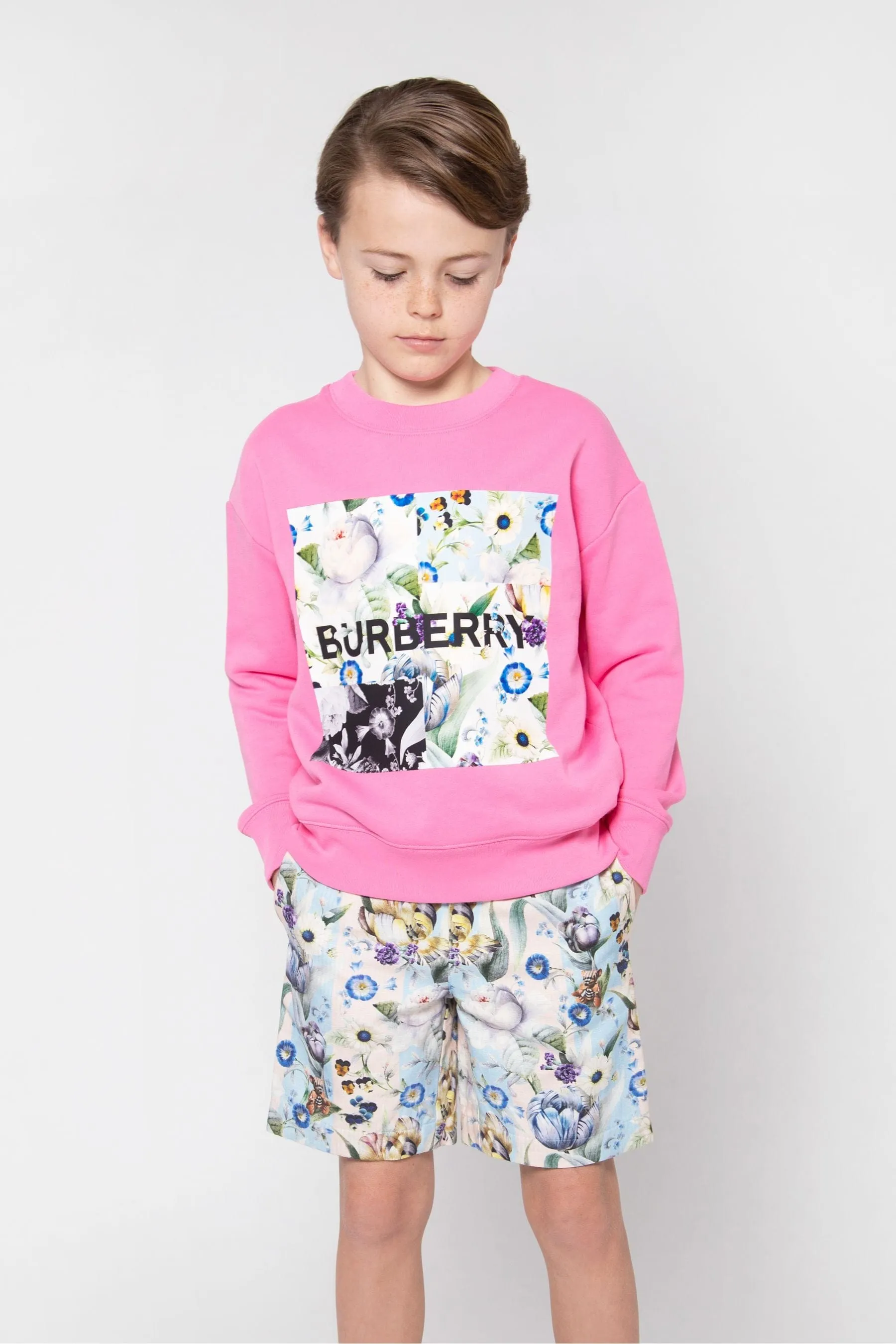 Burberry Boys Floral Print Shorts