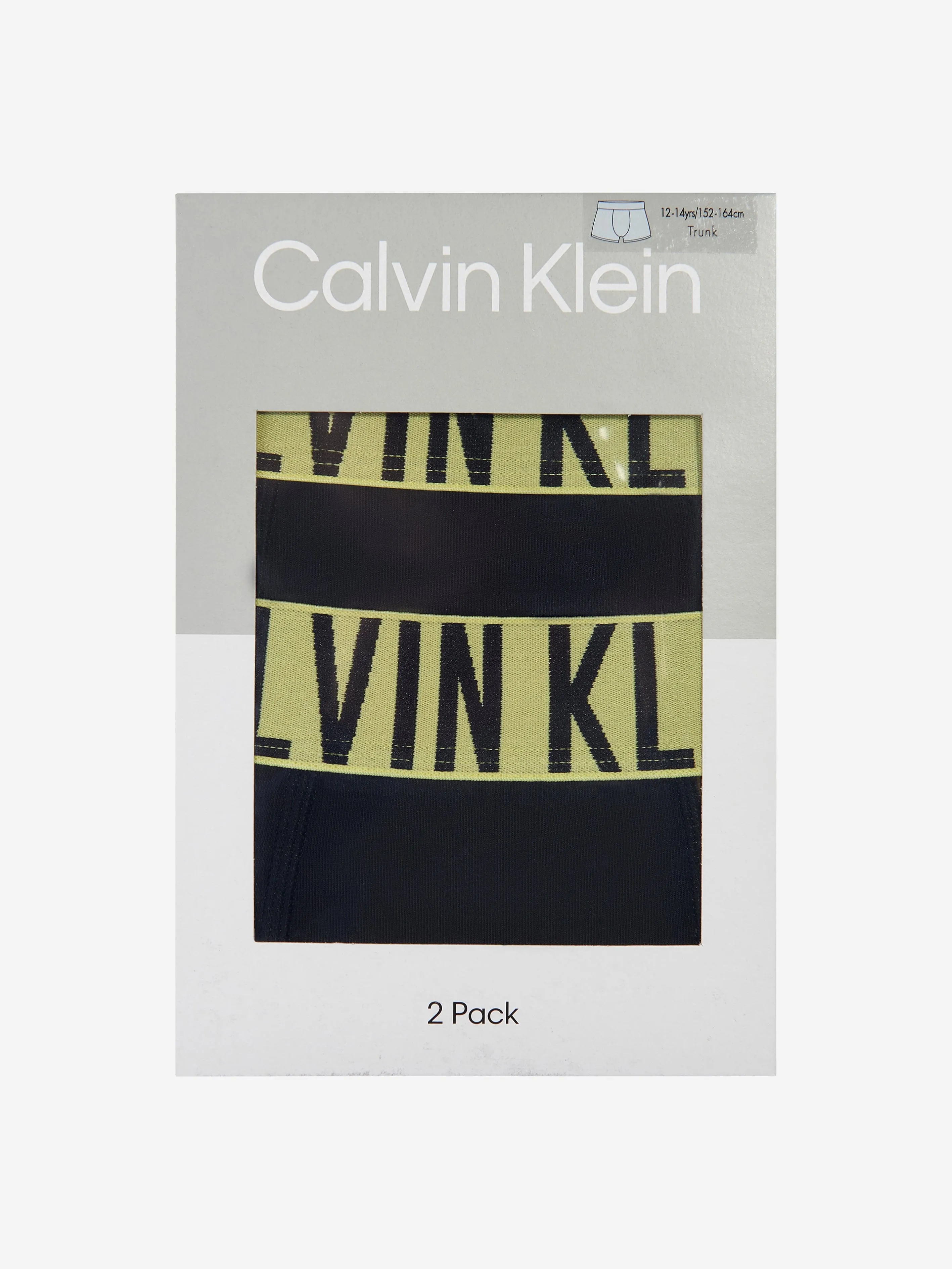 Calvin Klein Boys 2 Pack Boxer Shorts Set in Black