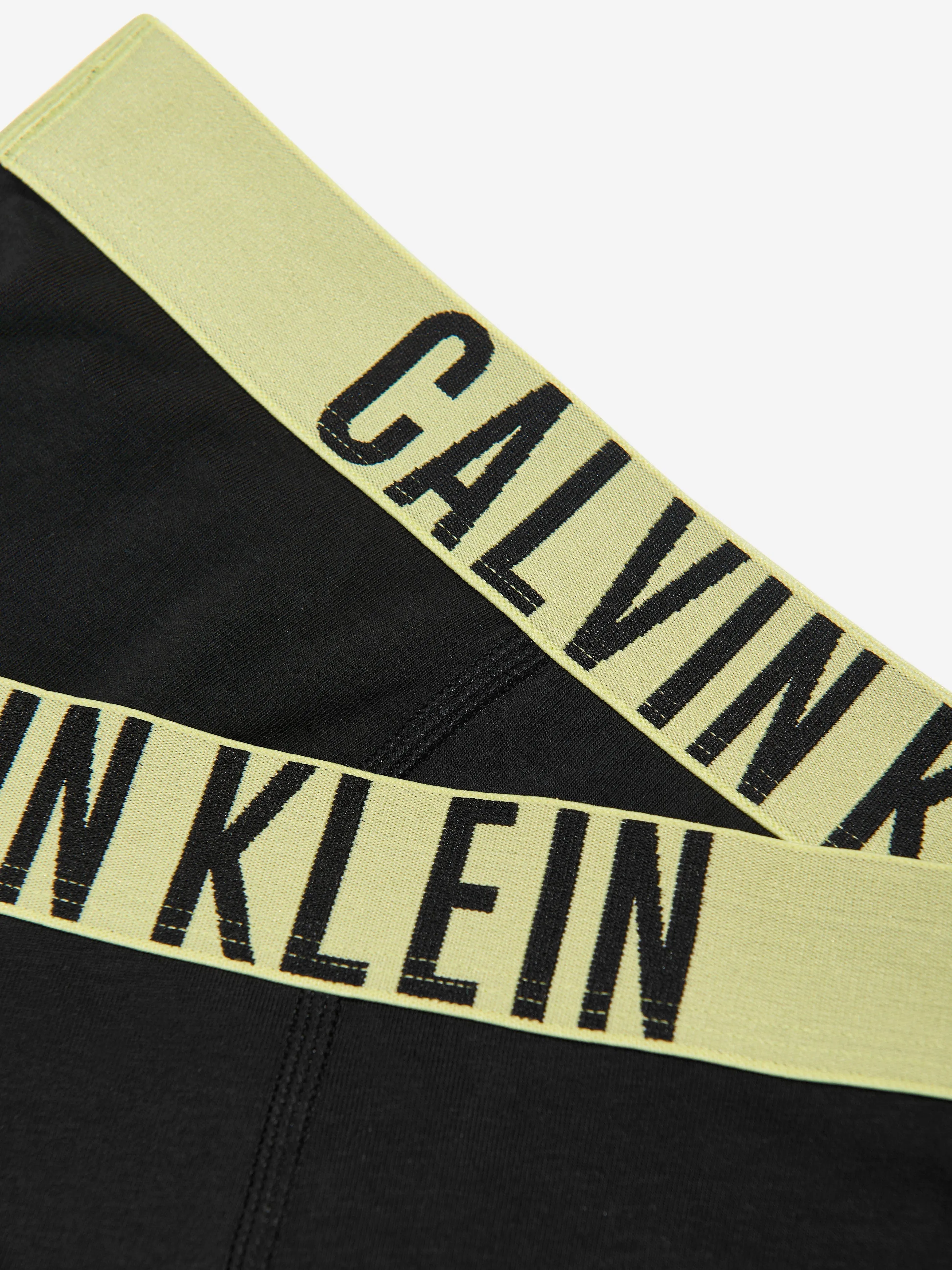 Calvin Klein Boys 2 Pack Boxer Shorts Set in Black