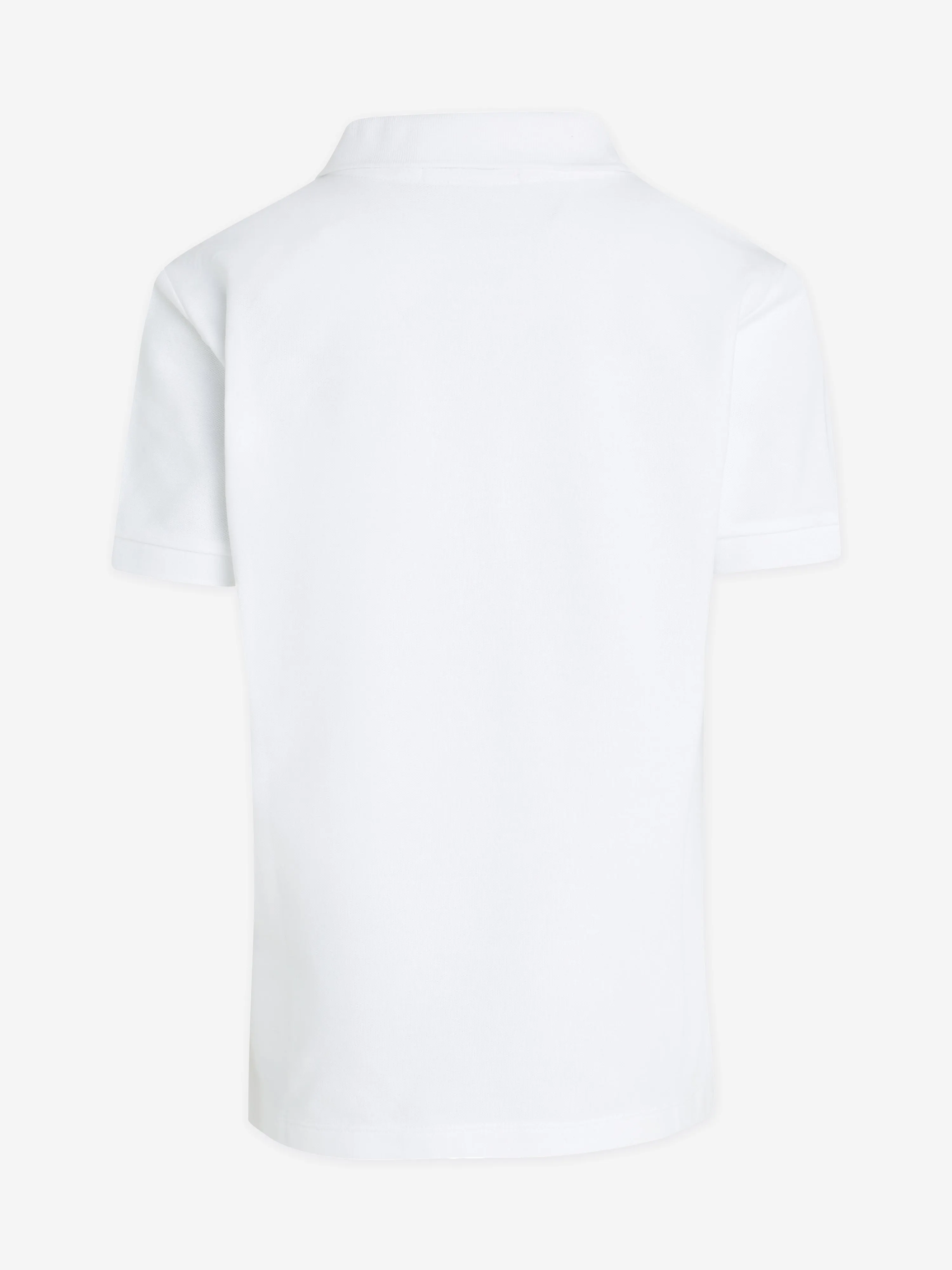 Calvin Klein Boys Minimalistic Logo Polo Shirt in White