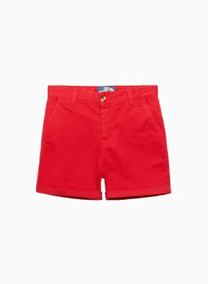 Charlie Chino Shorts in Red