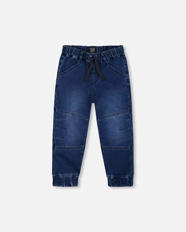 DPD Boys French Terry Jogger in Dark Blue