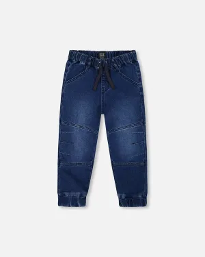 DPD Boys French Terry Jogger in Dark Blue