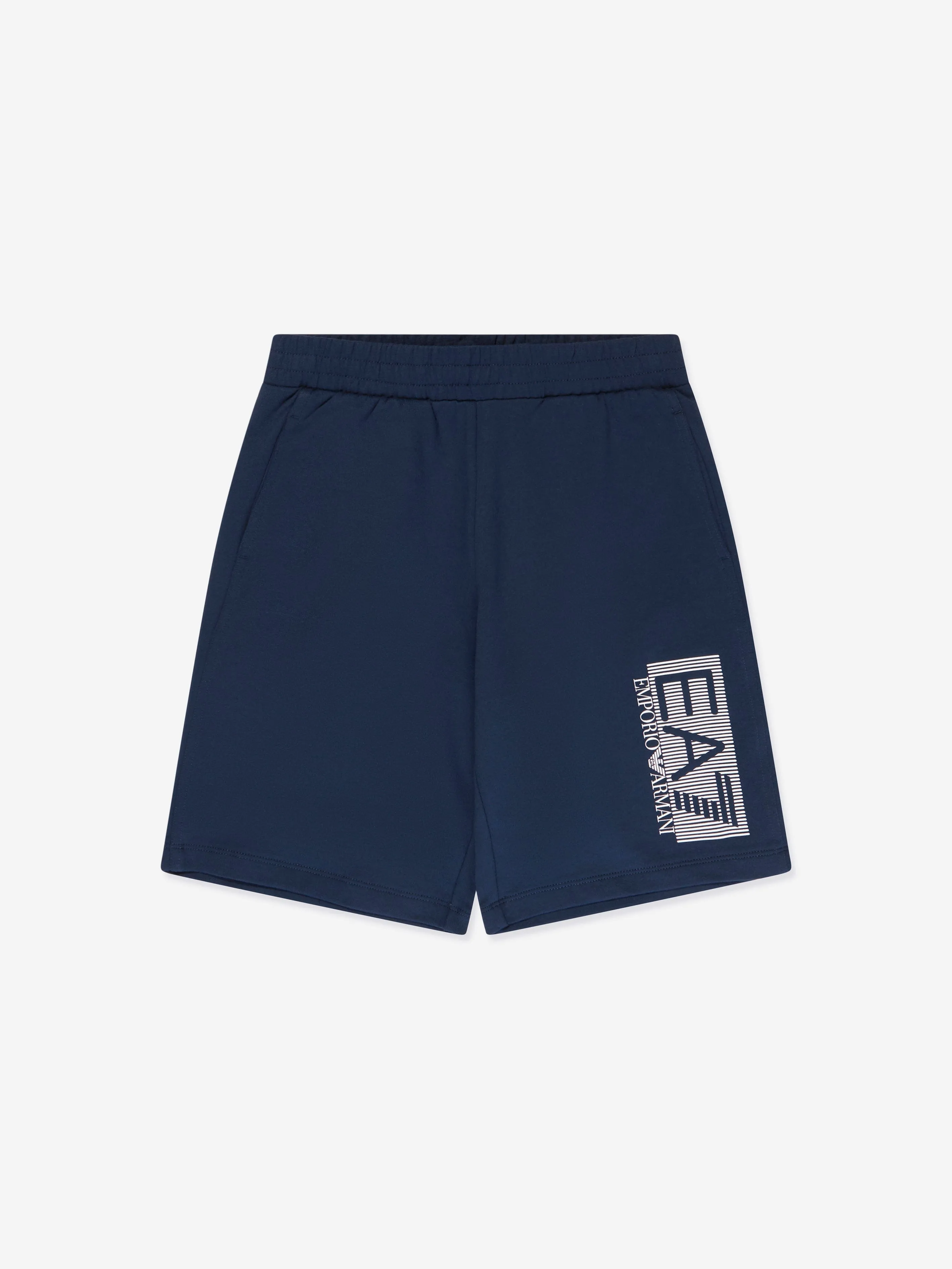 EA7 Emporio Armani Boys Train Visibility T-Shirt And Shorts Set in Navy