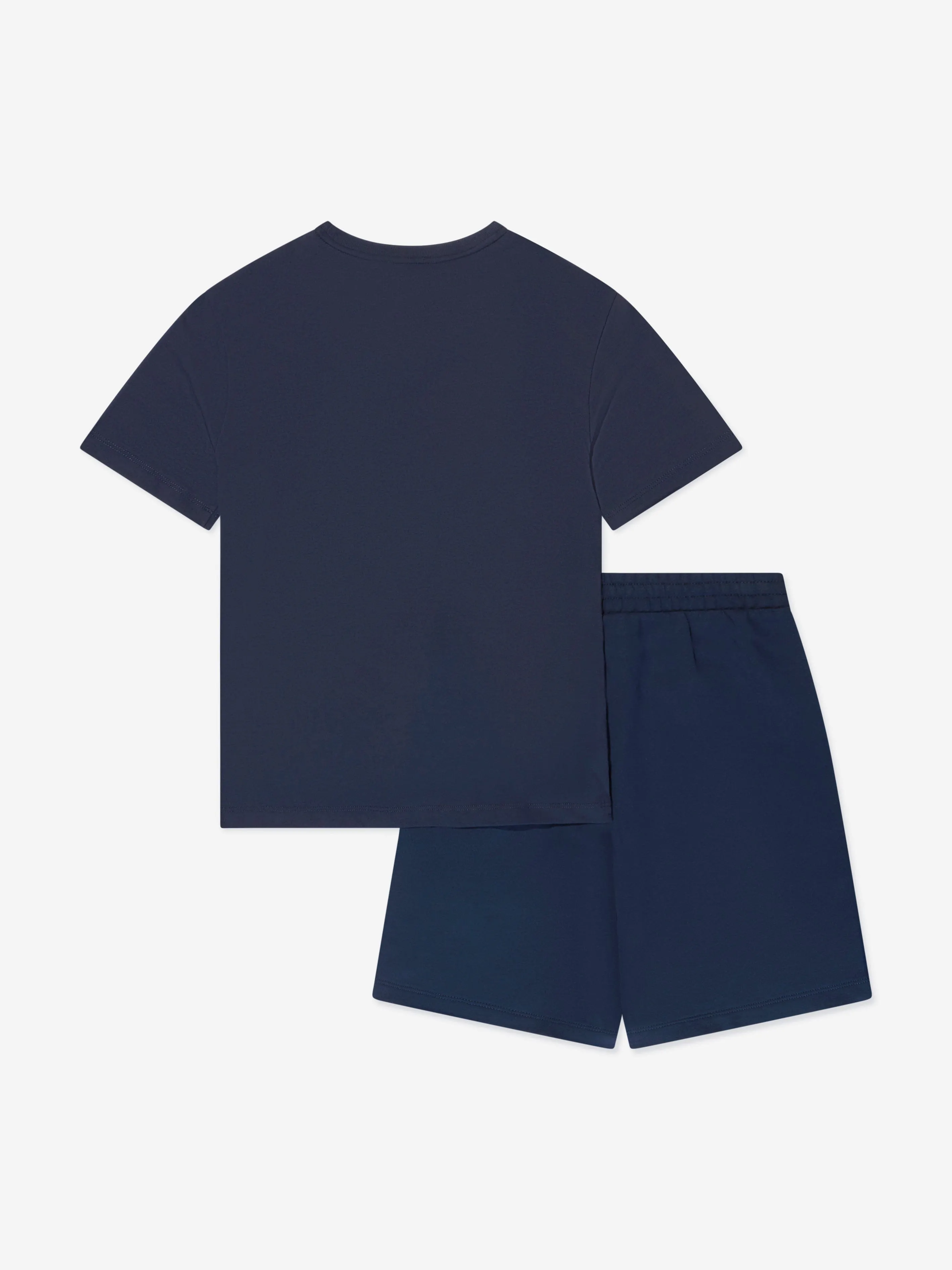 EA7 Emporio Armani Boys Train Visibility T-Shirt And Shorts Set in Navy