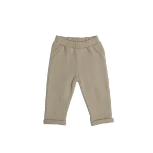 FLEECE BABY PANTS-Silver Sage