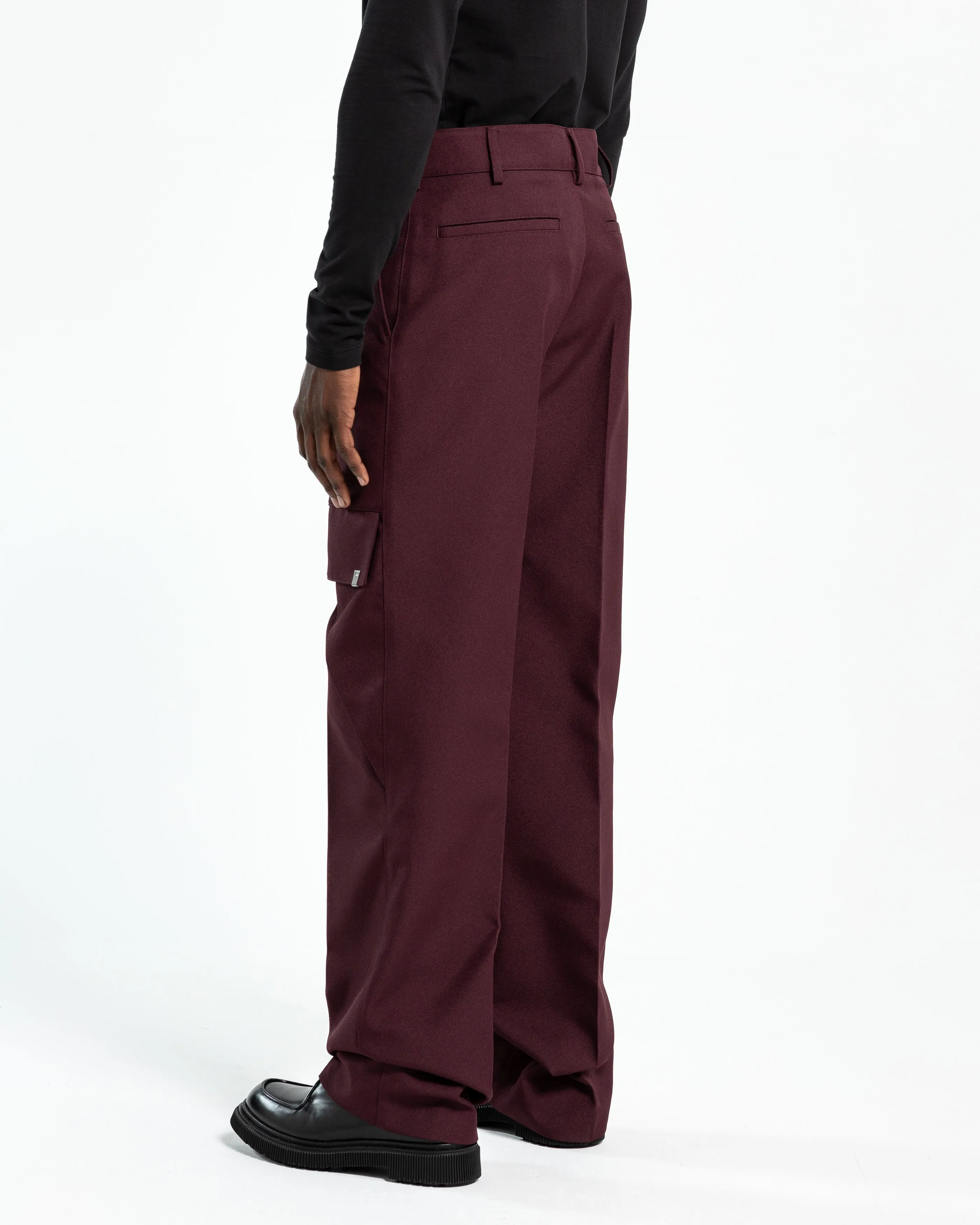 Formal Tailoring Pants 2 in Wine Red