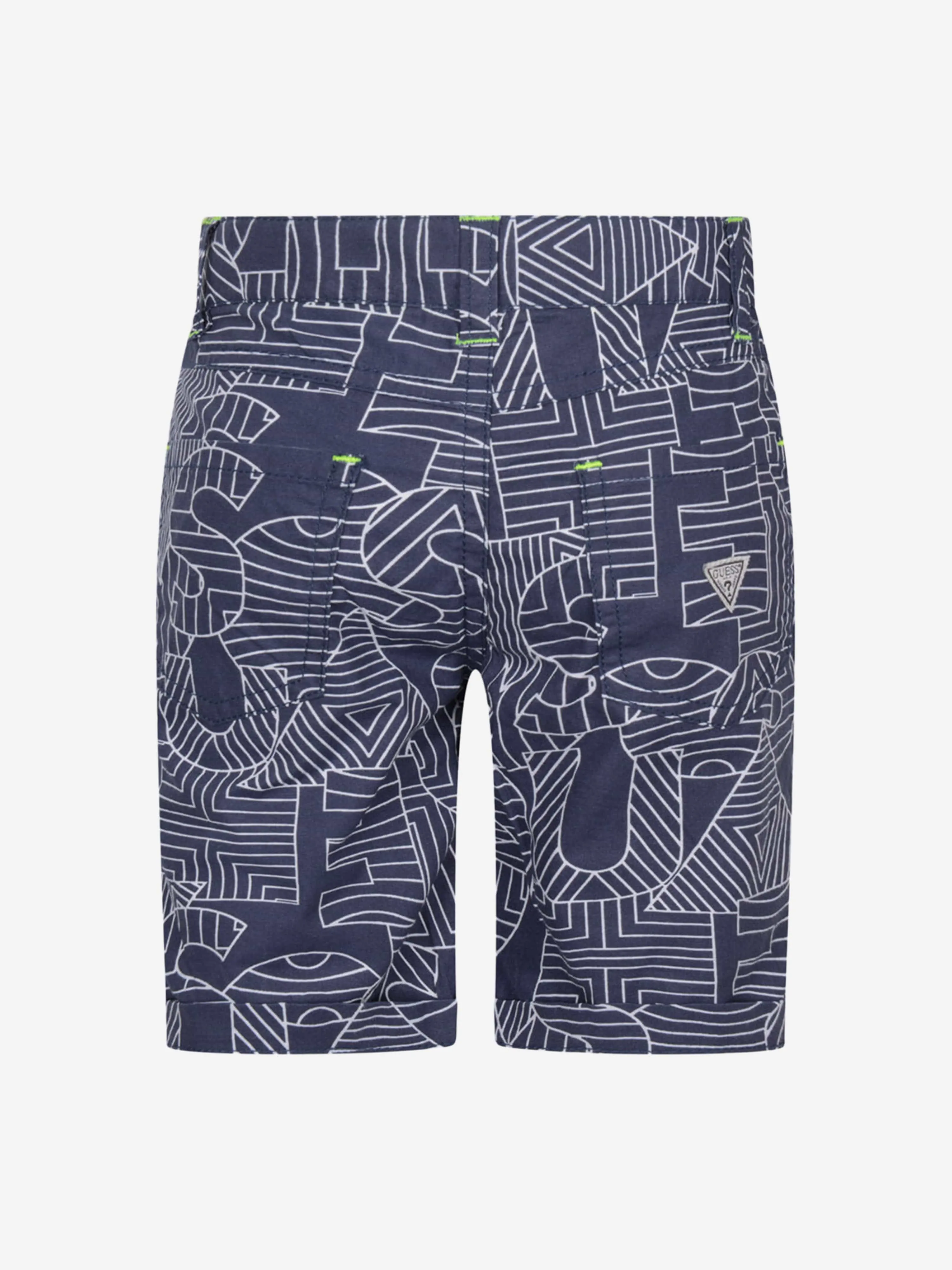 Guess Boys Shorts - Geometric Cotton Chino Shorts