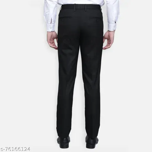 HAUL CHIC'S BLACK, GREY FORMAL TROUSER