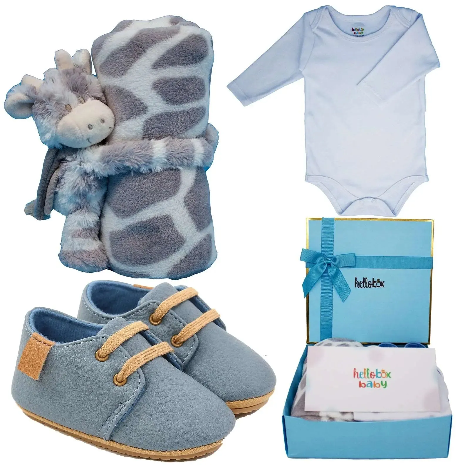 HelloBox! 4pc Infant Gift Set (Blue)