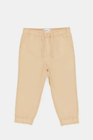 Infant Boys Beige Twill Chino Pants