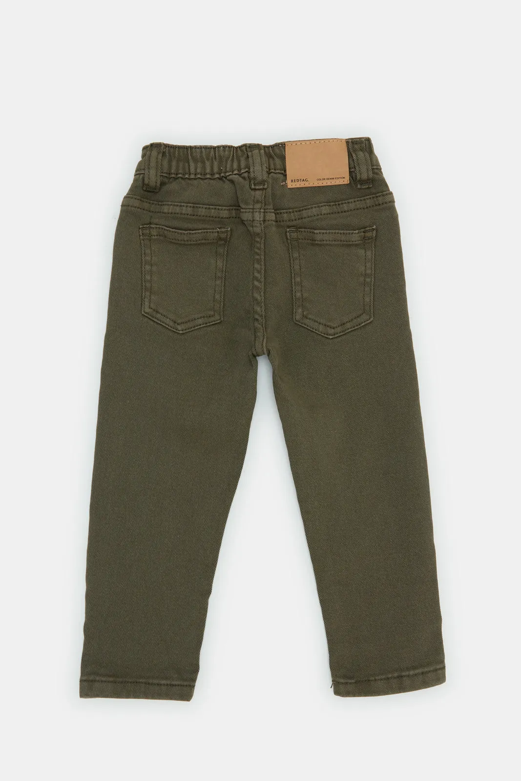 Infant Boys Olive Denim Pants