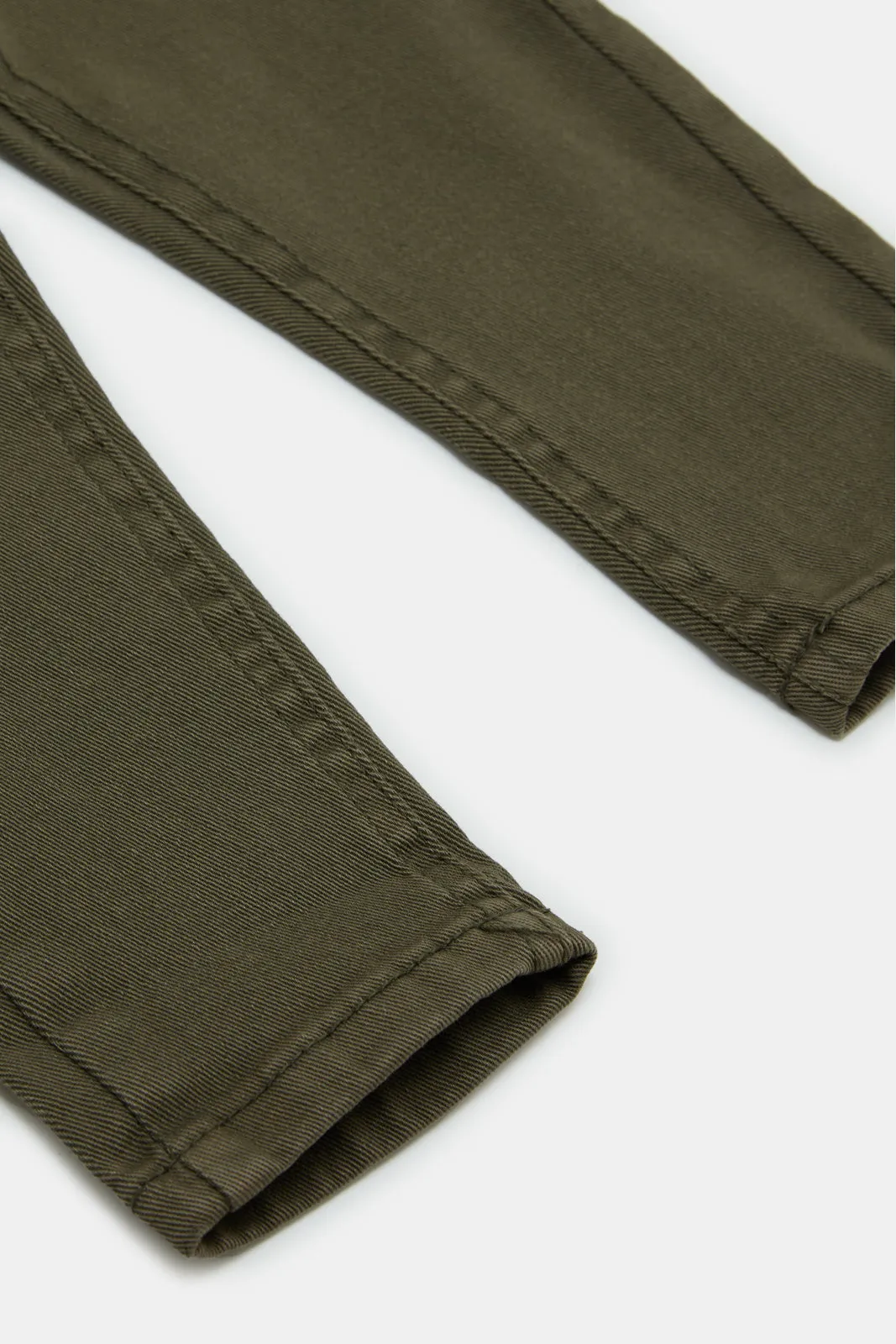 Infant Boys Olive Denim Pants