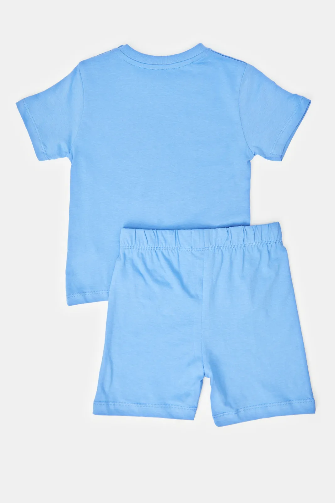 Infant Boys White And Blue Space Pyjama Set (4 Piece)