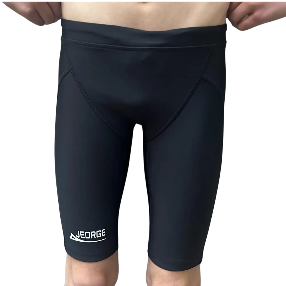 JEORGE Competition Swimming Shorts, High quality 250gsm chlorine resistant boys jammers