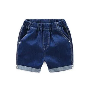 Kids Boys Soft Side Pockets Easy Elastic Waist Casual Summer Season Shorts - C10739KMKBS