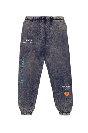 Kids Love Jogger Pant-Navy - Unisex