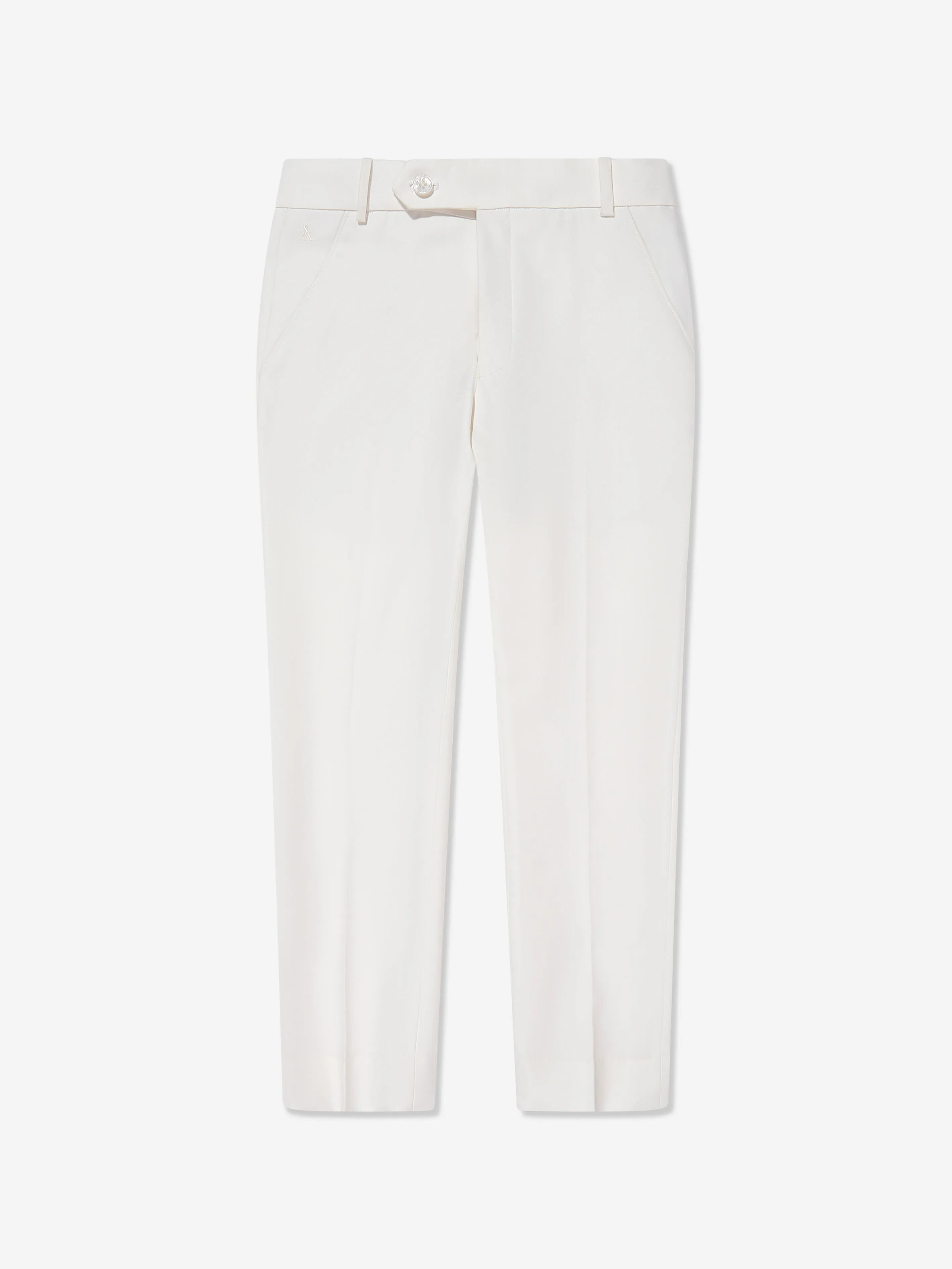 Maison Ava Boys Wool Blend Noel Trousers in Ivory